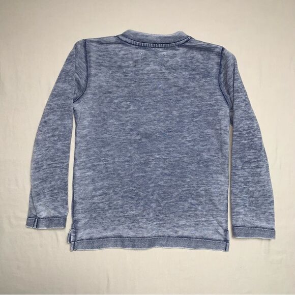 Gray Soft Shirt Boy’s 4 Long Sleeve Tee Top Fall Winter Cozy School Play Preppy - Picture 3 of 4